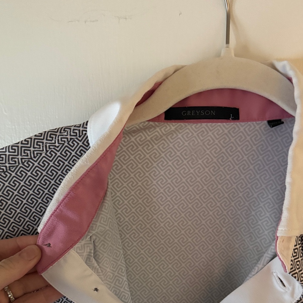 Greyson Patterned Polo Shirt - Picture 2 of 2